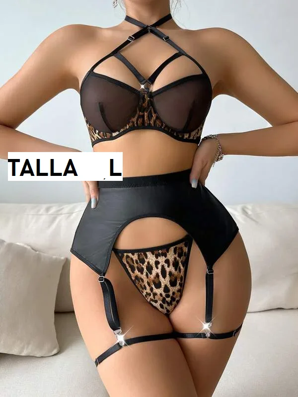 Liguero negro en latex 260357