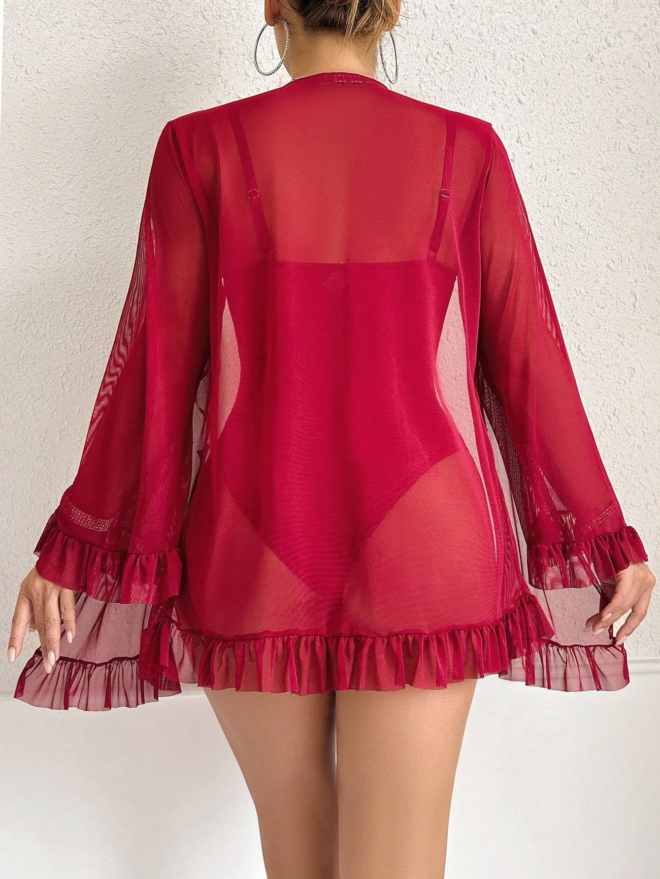 Lencería de Nylon 10 Body con bata 041002