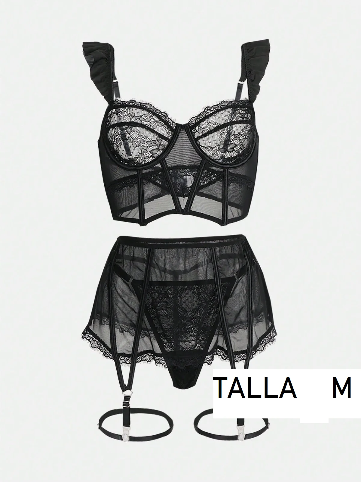 Sets de Lencería 69 Set en negro 301202