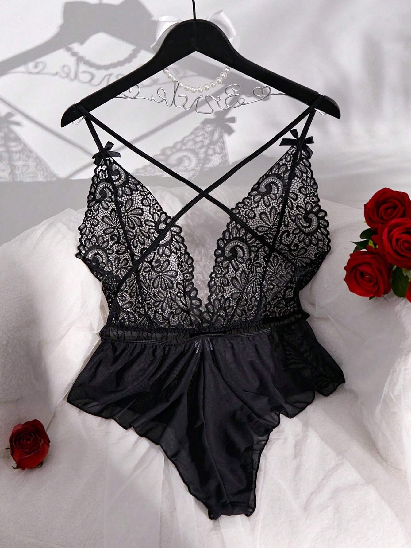 Morlenceria 37 Body nylon negro 190106