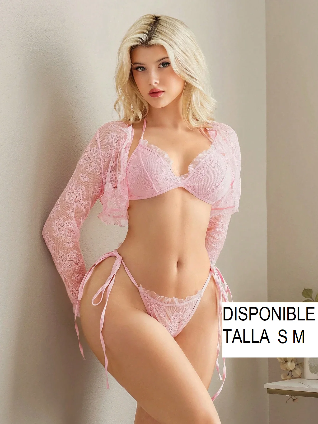 Set en rosa con panty 310302