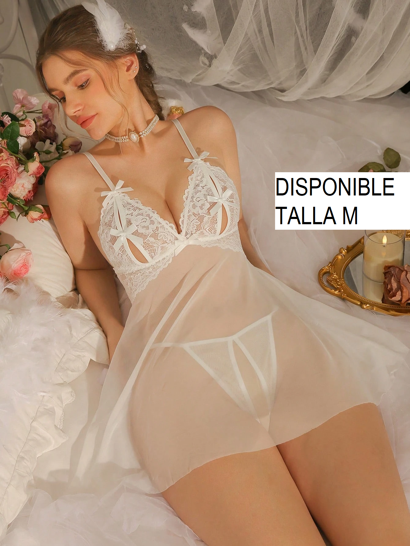 Babydoll con panty mariposa 100304