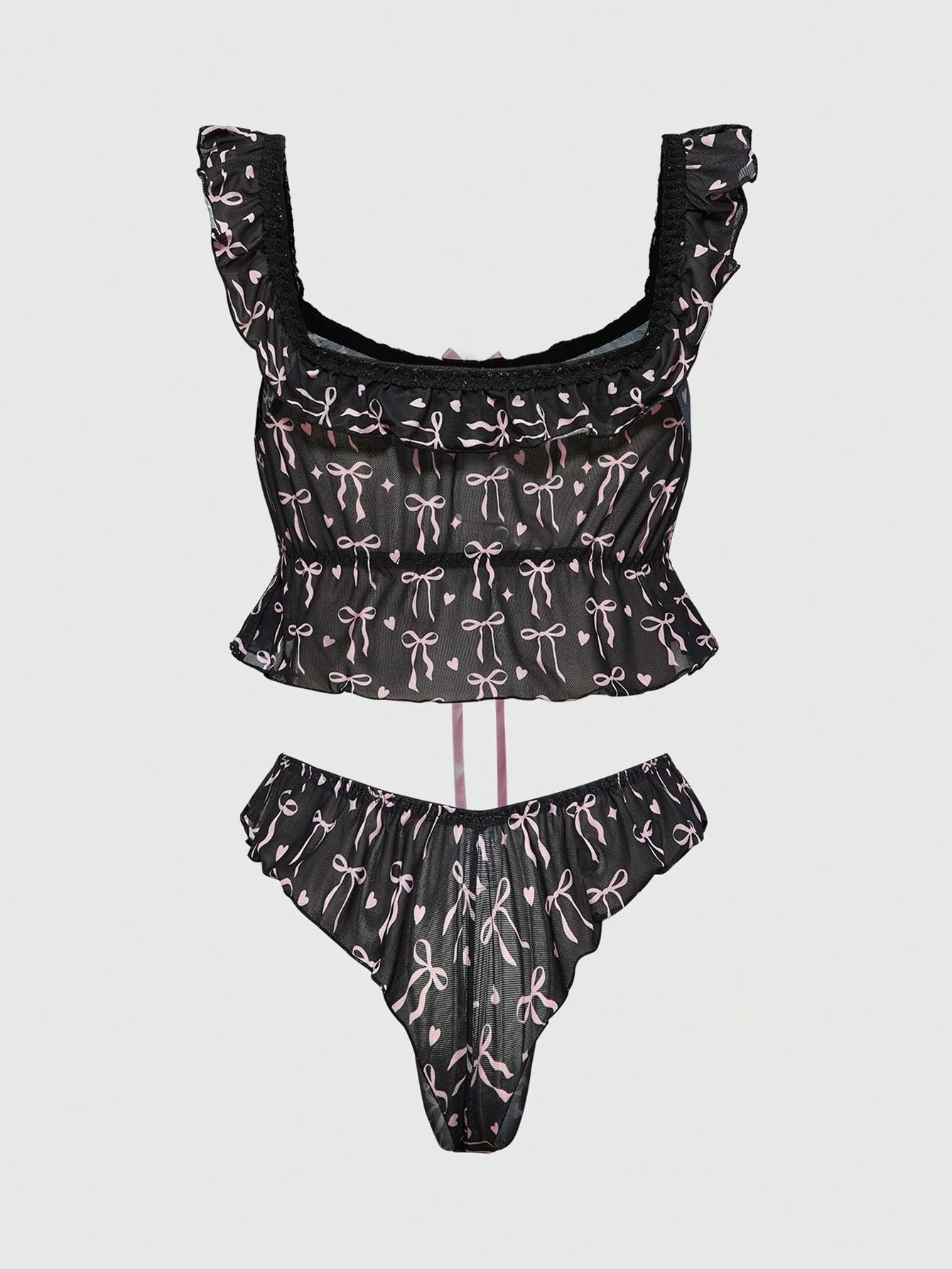 Pijama en negro 0065100