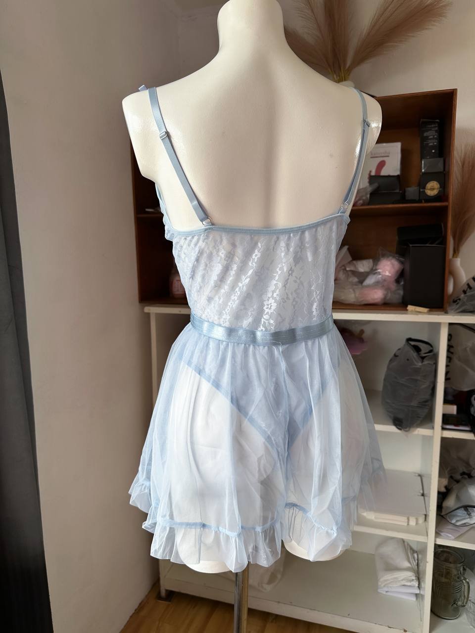Body con detalle en falda 12447