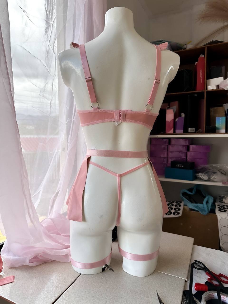 Body en rosa latex 99411