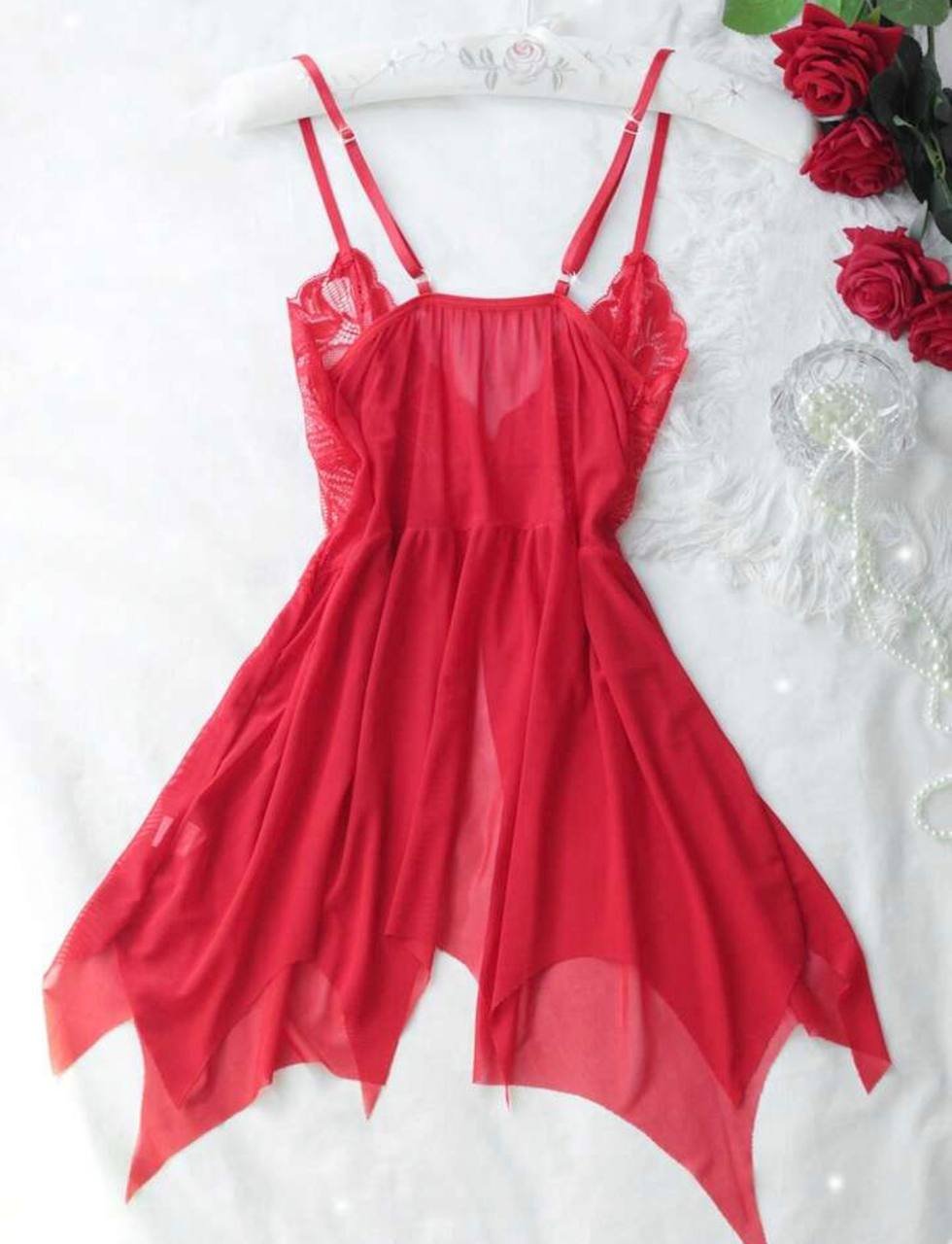 Babydoll rojo con panty 050503