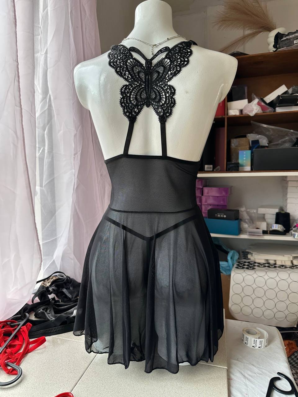 Babydoll mariposa con panty 050301