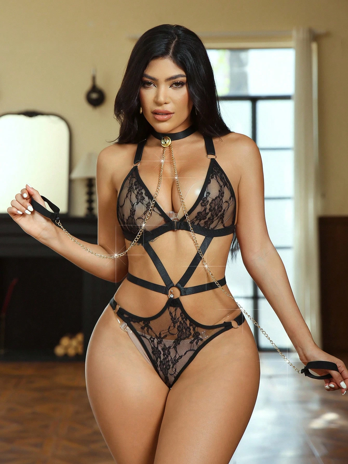 Body negro con cascabel 21544