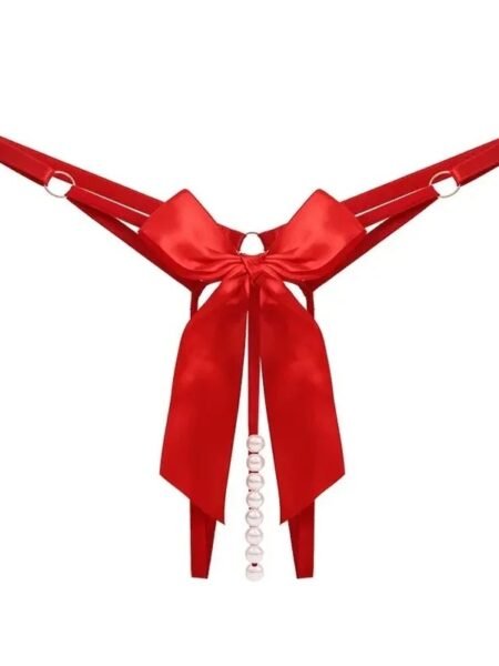 Panty mariposa con perlas
