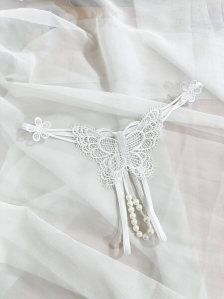 Panty de mariposa con perlas 180601